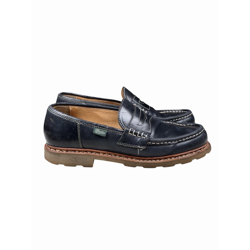 $590 | PARABOOT REIMS LOAFER US‎ 8 UK 7 LEATHER NORWEGIAN FRANCE